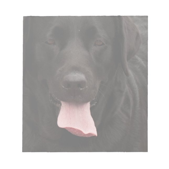 Bloc De Notas Cara de perro negro (Frente)