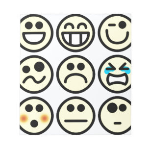 Bloc De Notas cara feliz de emoticono