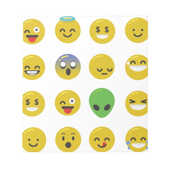 Bloc De Notas cara feliz de la emoji (Frente)