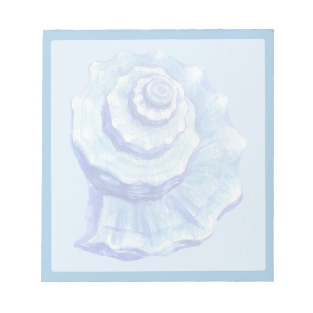 Bloc De Notas Caracol de concha azul (Frente)