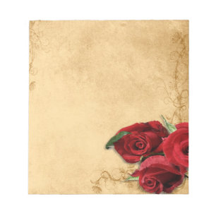 Bloc De Notas Caramel Brown y Rosa de época