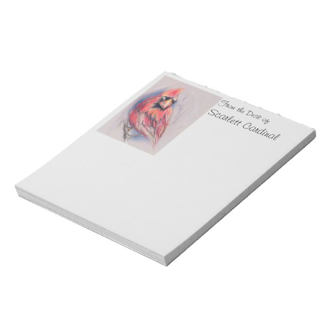 Bloc De Notas Cardenal rojo en invierno (Lado Izquierdo)