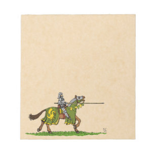 Bloc De Notas Cargando Knight medieval