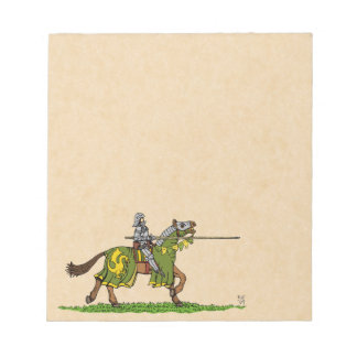 Bloc De Notas Cargando Knight medieval