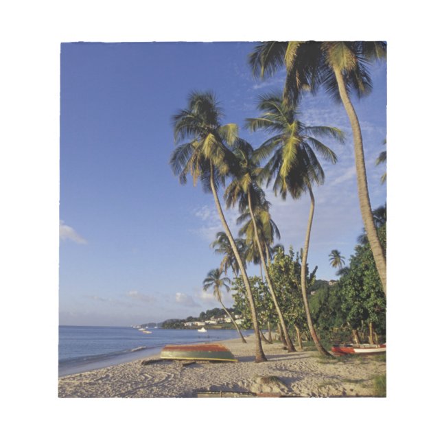 Bloc De Notas CARIBE, Granada, St. George, barcos con palma (Frente)