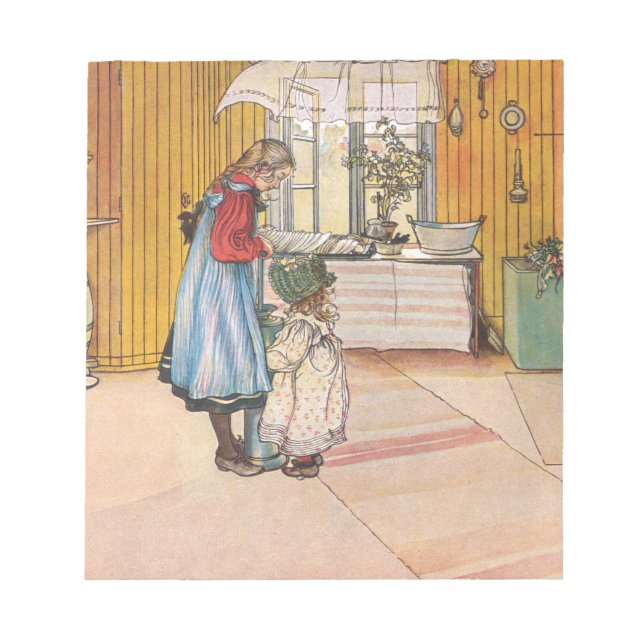 Bloc De Notas Carl Larsson - La cocina 1898 (Frente)