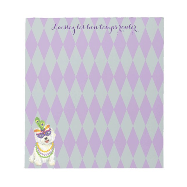 Bloc De Notas Carnaval Westie (Frente)