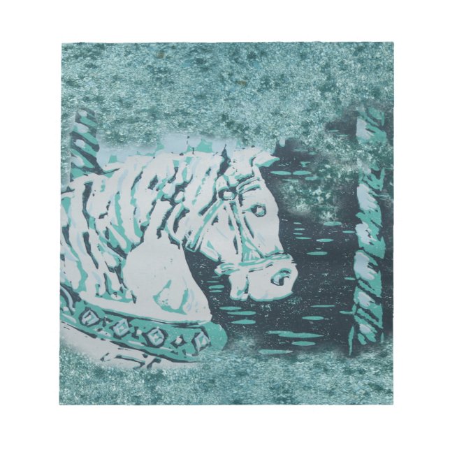 Bloc De Notas Carousel Horse Aquamarine (Frente)