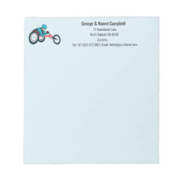 Bloc De Notas Carreras en silla de ruedas