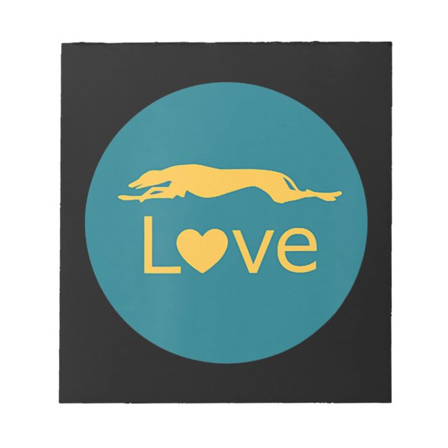 Bloc De Notas Carreras retirada Greyhound Love (Frente)