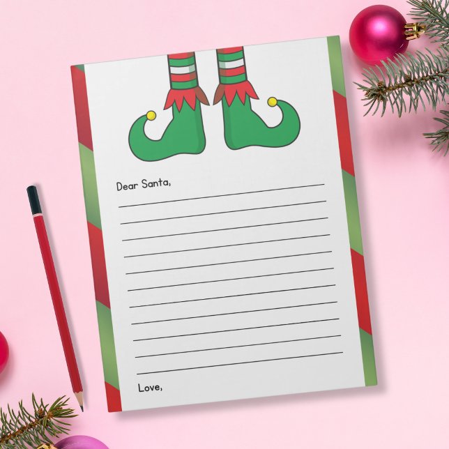 Bloc De Notas Carta a Santa - Botas de Duende (Subido por el creador)