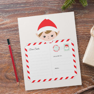 Bloc De Notas Carta a Santa - Correo aéreo de elfos