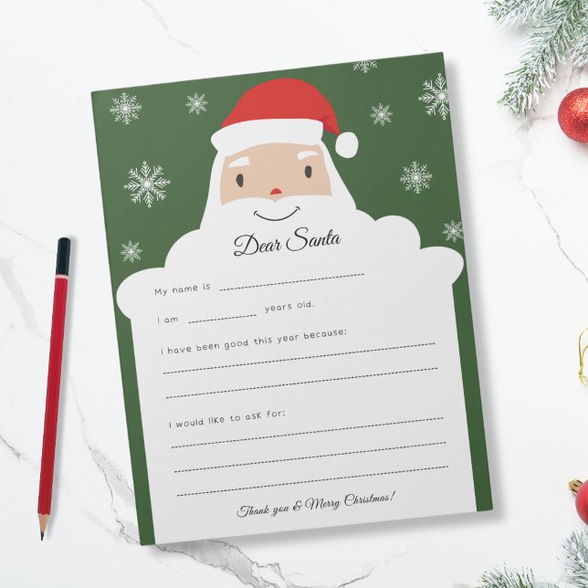 Bloc De Notas Carta a Santa - Sonrisa Alegre (Subido por el creador)