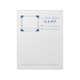 Bloc De Notas Carta de campamento de Boy Camp Stationery