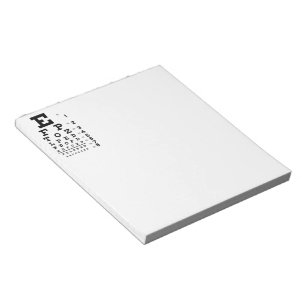 Bloc De Notas Carta de ojo