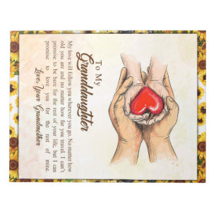 Bloc De Notas Carta Personalizada A Mi Nieta