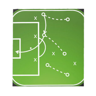 Bloc De Notas Cartel de tácticas de fútbol