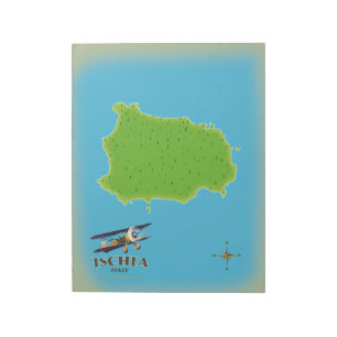 Bloc De Notas Cartel de viaje a Ischia Italia