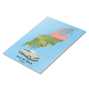 Bloc De Notas cartel de viaje de la Isla de Man