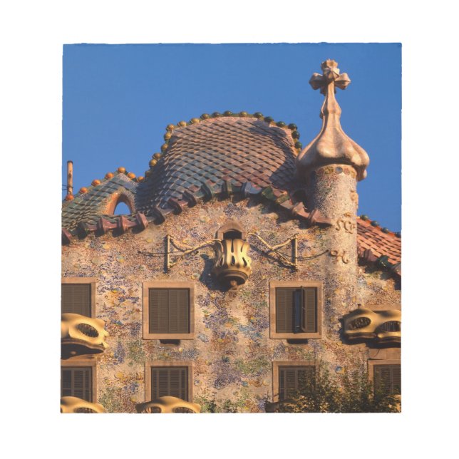 Bloc De Notas Casa Batiló, Arquitectura de Gaudi, Barcelona, (Frente)