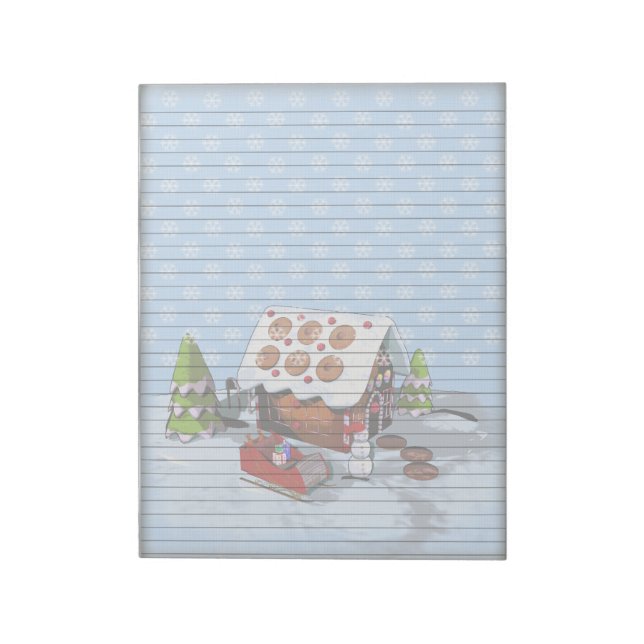 Bloc De Notas Casa de caramelos Gingerbread Notepad (Lado Izquierdo)