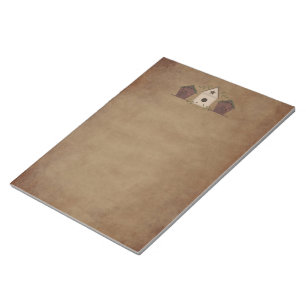 Bloc De Notas Casas de pájaros primitivas Notepad grande