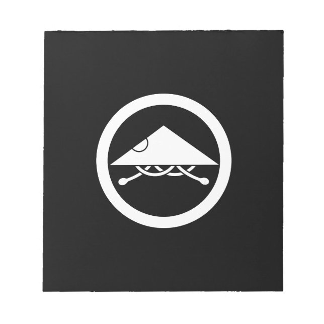 Bloc De Notas Casco de Ashigaru en circel (Frente)