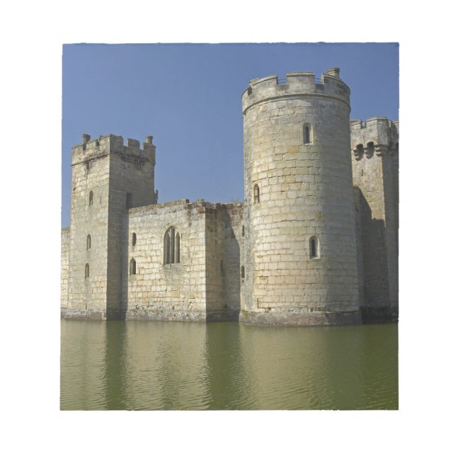 Bloc De Notas Castillo de Bodiam (1385), reflejado en foso, Este (Frente)