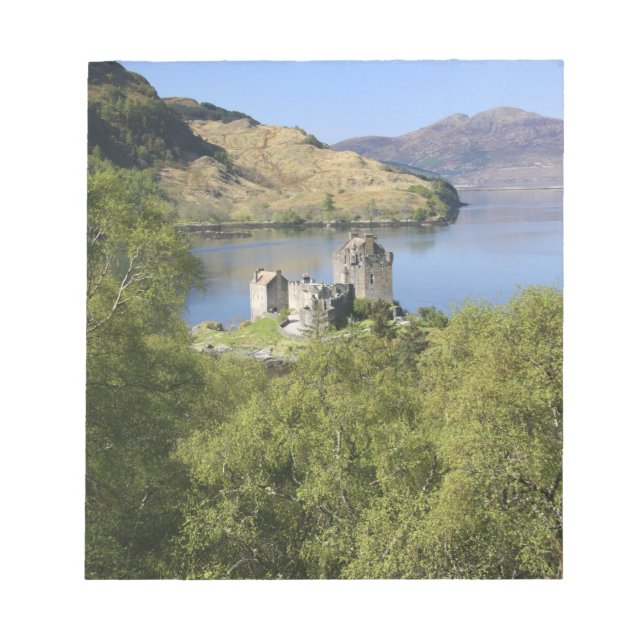 Bloc De Notas Castillo Eilean Donan, Escocia. El famoso Eilean (Frente)