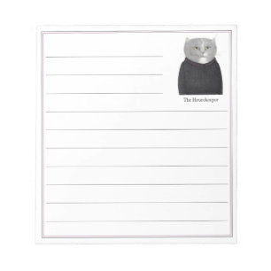 Bloc de notas CAT 5.5x6 de HOUSEKEEPER + líneas