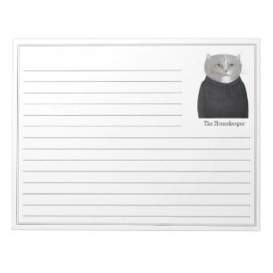 Bloc de notas CAT de HOUSEKEEPER 11x8.5