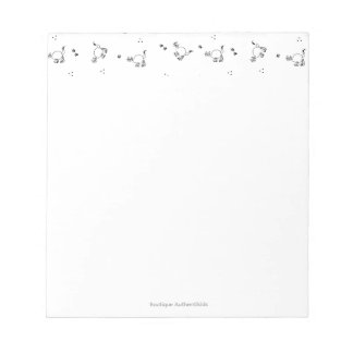 Bloc De Notas Cat Line Art Notepad