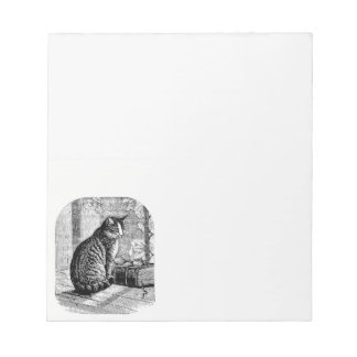 Bloc De Notas Cat Sitting by Window with Book