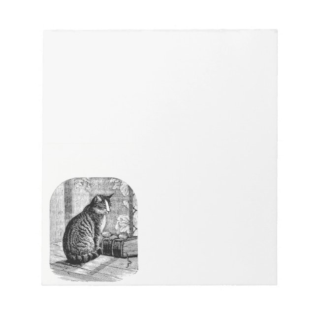 Bloc De Notas Cat Sitting by Window with Book (Frente)