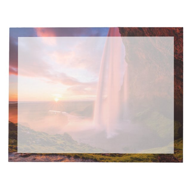 Bloc De Notas Cataratas | Catarata Seljalandsfoss (Frente)