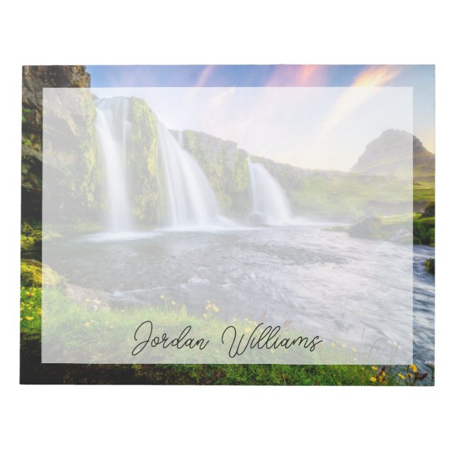 Bloc De Notas Cataratas | Kirkjufellsfoss, Islandia (Frente)