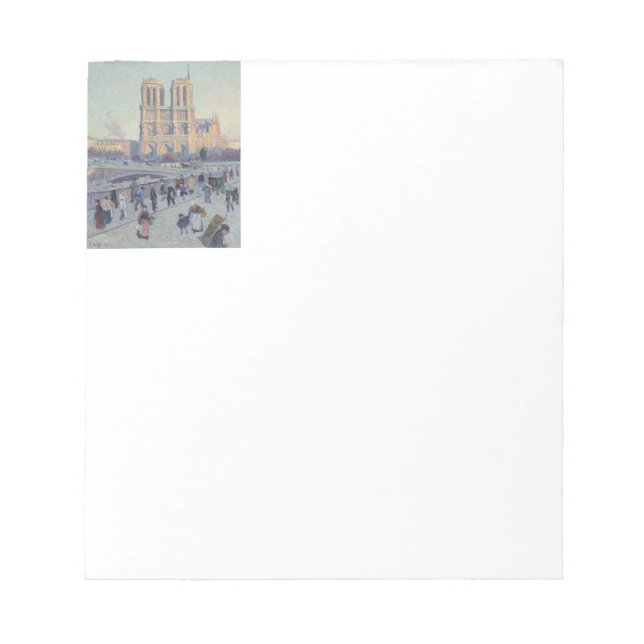 Bloc De Notas Catedral de Notre Dame de París Pintura clásica de (Frente)