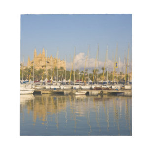 Bloc De Notas Catedral y marina, Palma, Mallorca, España
