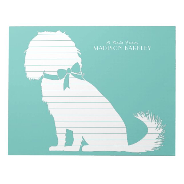 Bloc De Notas Cavalier King Charles Spaniel Dog Puppy (Frente)