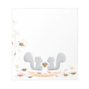 Bloc De Notas Cayendo en el amor Squirrel notepad
