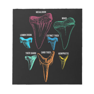 Bloc De Notas Caza de dientes de tiburón - Regalos locos de tibu