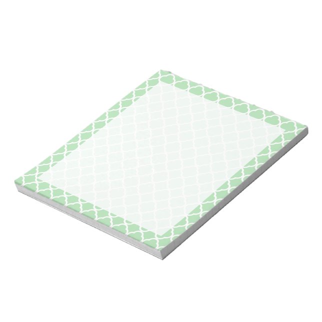 Bloc De Notas Celadon Quatrefoil (Lado Izquierdo)