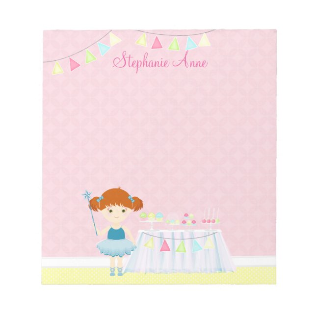 Bloc De Notas Celebración de la torta dulce Ballerina (Frente)