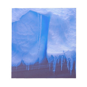Bloc De Notas Cementerio de icebergs de Pleneau, Antártida: Azul