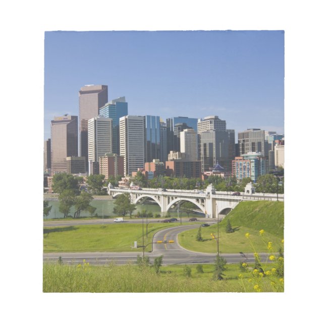 Bloc De Notas Centre St Bridge y Downtown Calgary, Alberta (Frente)