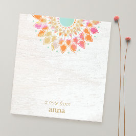 Bloc De Notas Chakra Lotus Flower Mandala Notepad