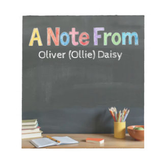 Bloc De Notas Chalkboard-Style Teacher Post-it Notes