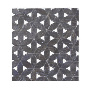 Bloc De Notas Charcoal Grey Mosaic    flower of life pattern