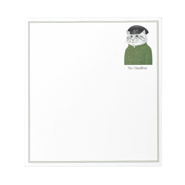 Bloc De Notas CHAUFFEUR CAT 5.5x6 Notepad (Frente)