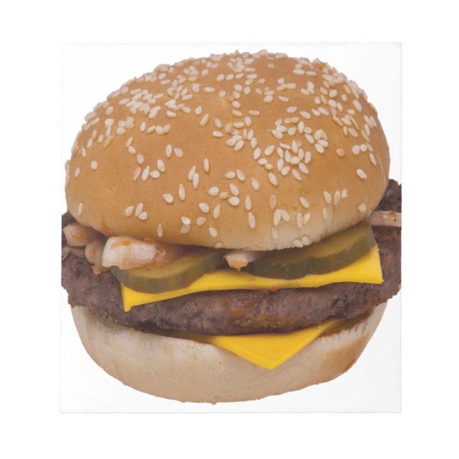 Bloc De Notas Cheeseburger En Sesame Seed Bun (Frente)